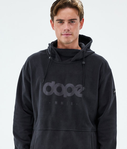 Fleece Hoodie Men Black
