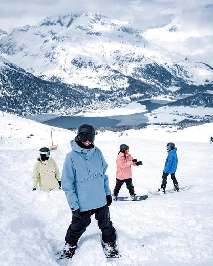 Snowboard Jacket Men Light Blue