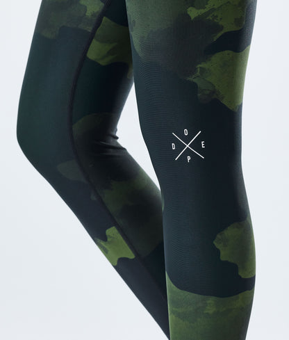 Leggings Women Green Camo