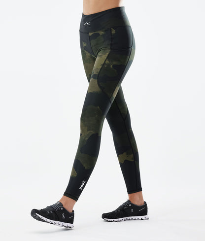 Leggings Women Green Camo