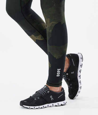Leggings Women Green Camo