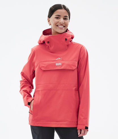 Rain Jacket Women Coral