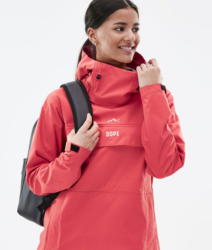 Rain Jacket Women Coral