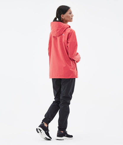 Rain Jacket Women Coral