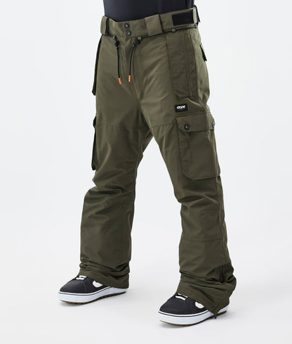 Snowboard Pants Men Spray Black Red