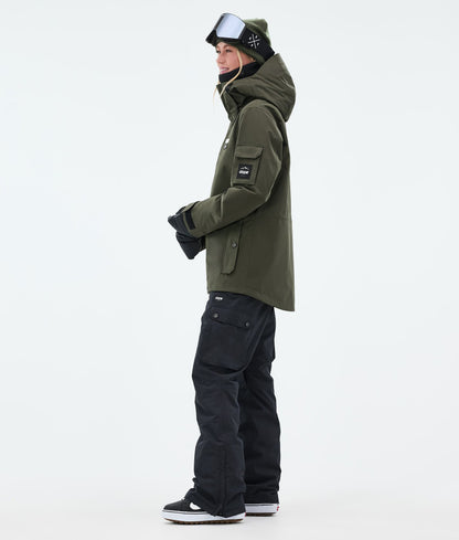 Snowboard Jacket Women Olive Green