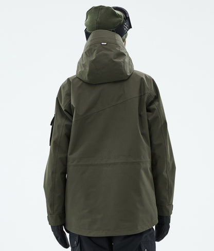 Snowboard Jacket Women Olive Green
