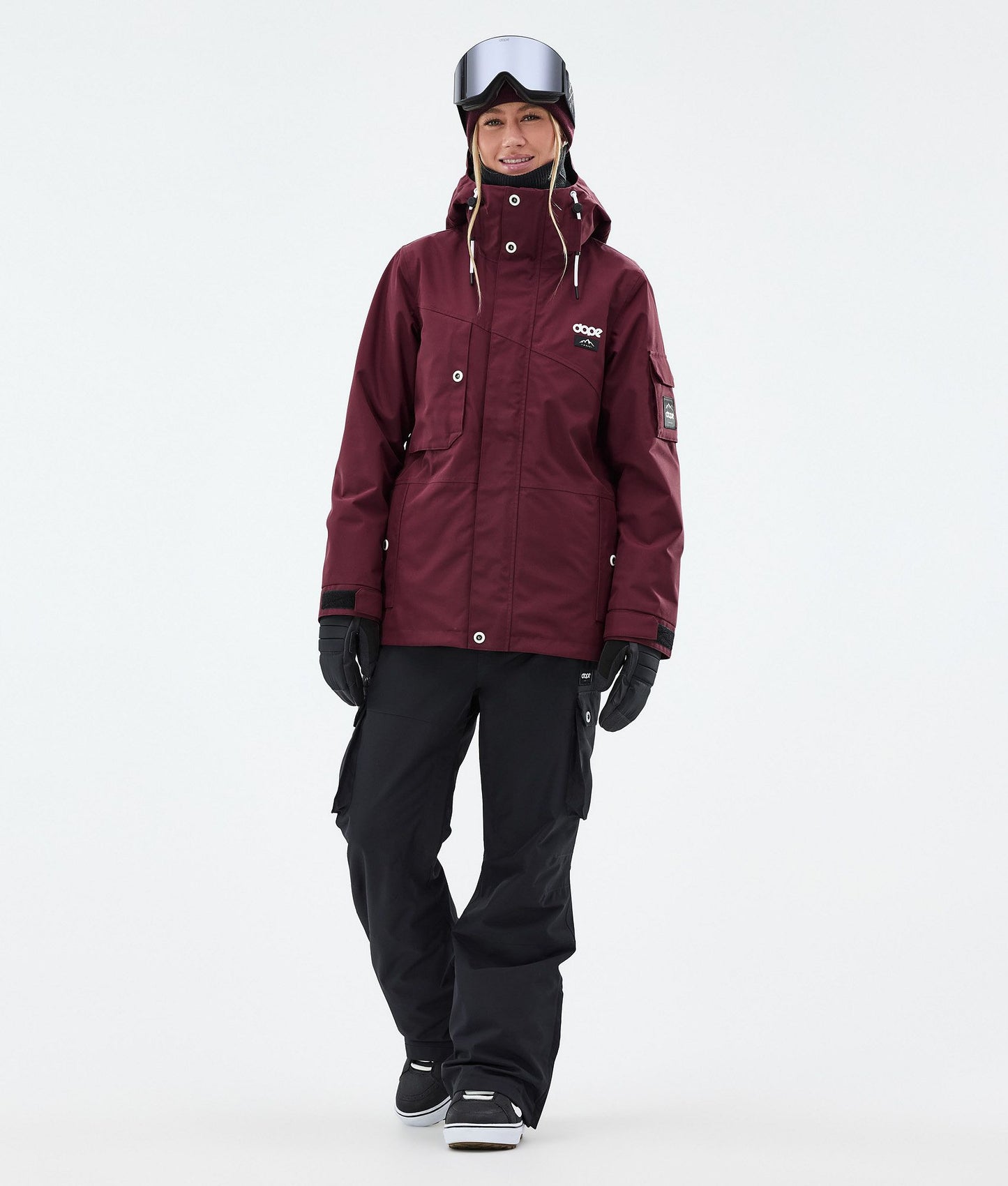 Snowboard Jacket Women Burgundy