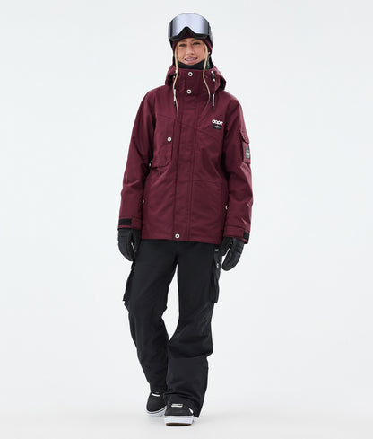 Snowboard Jacket Women Burgundy