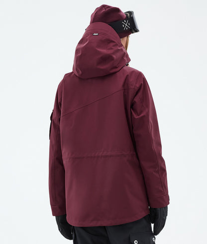Snowboard Jacket Women Burgundy