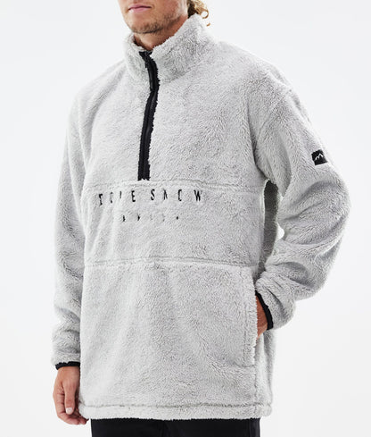 Fleece Sweater Men Light Grey