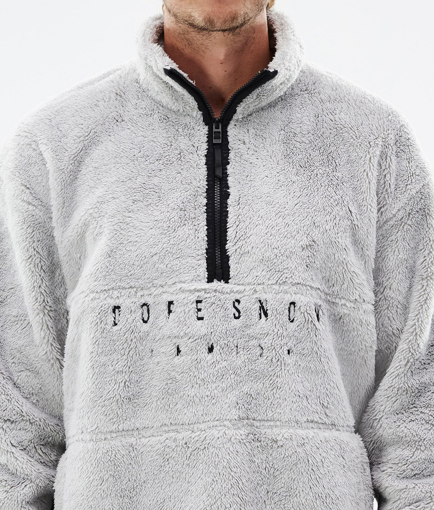 Fleece Sweater Men Light Grey