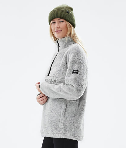 Fleece Sweater Women Light Grey