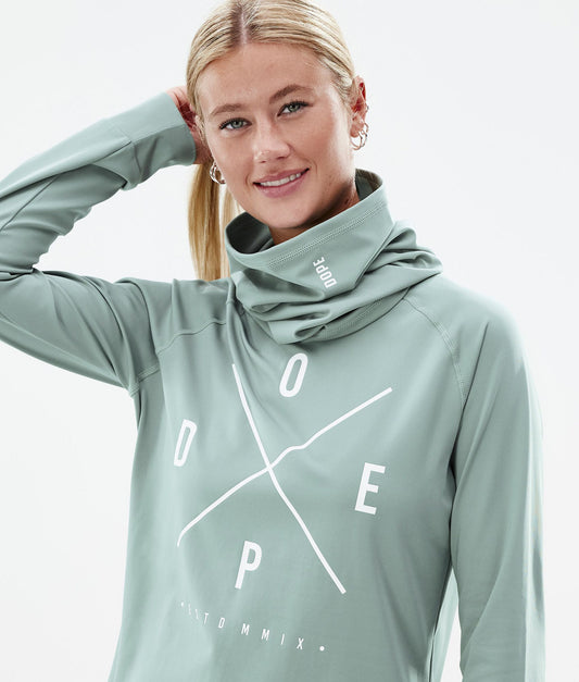 Base Layer Top Women 2X-Up Faded Green