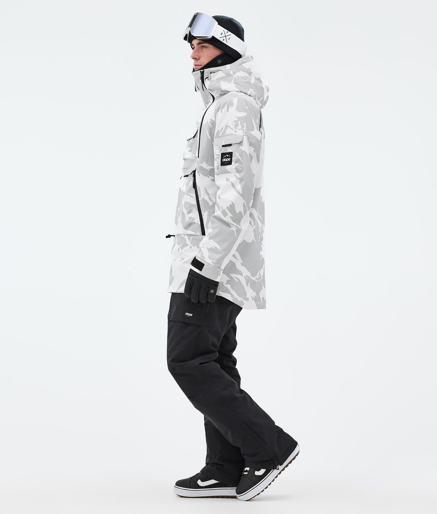 Snowboard Jacket Men Grey Camo