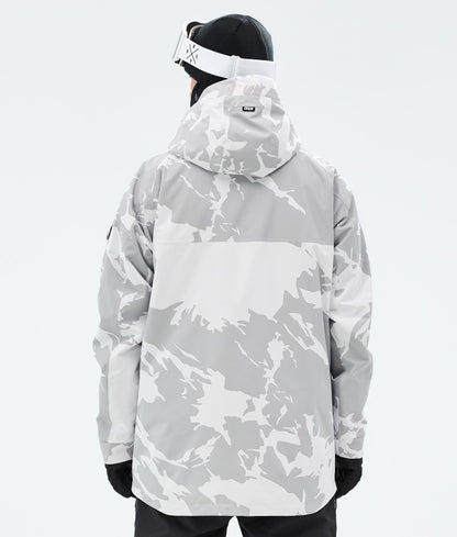 Snowboard Jacket Men Grey Camo