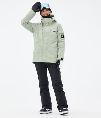Snowboard Jacket Women Soft Green