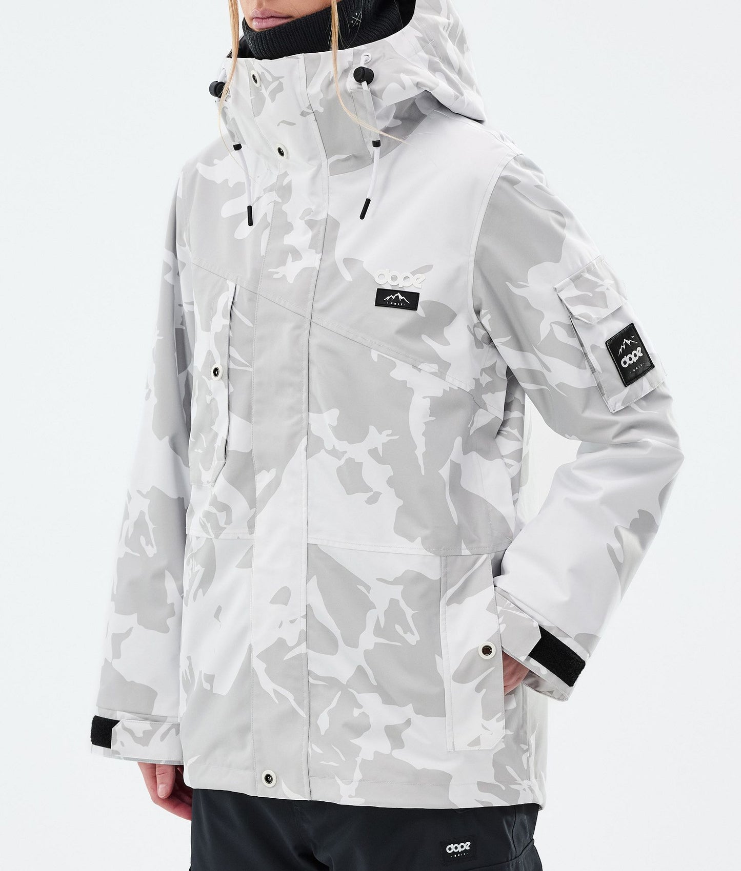 Snowboard Jacket Women Grey Camo