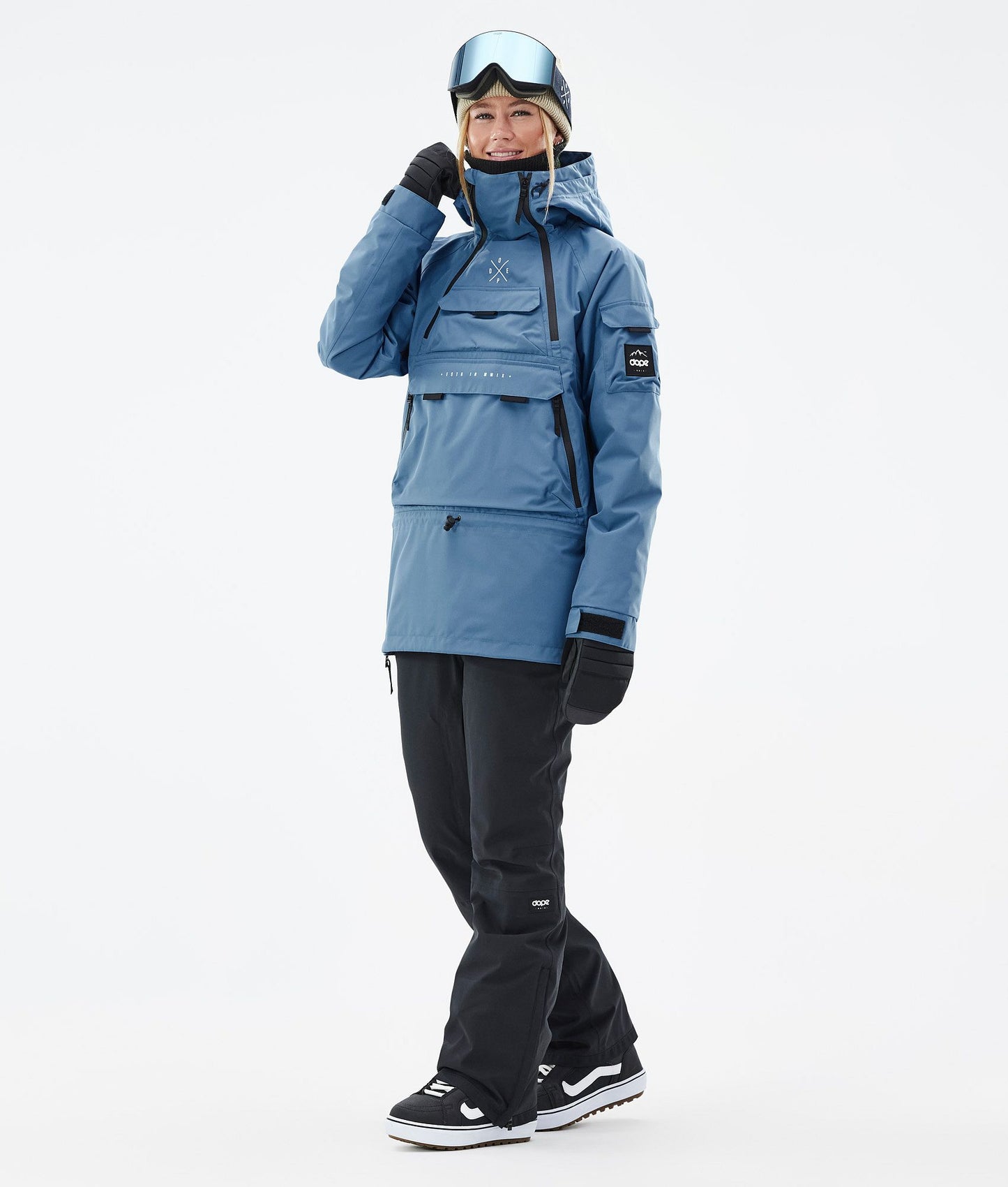 Snowboard Jacket Women Blue Steel