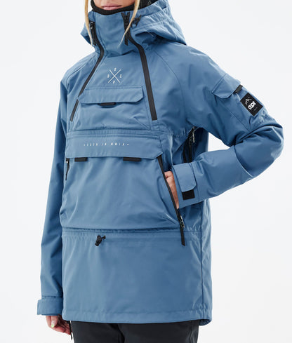 Snowboard Jacket Women Blue Steel