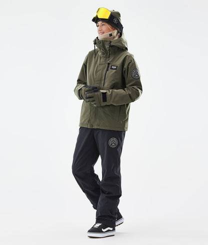 Snowboard Jacket Women Olive Green