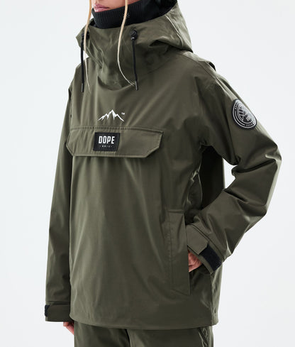 Snowboard Jacket Women Olive Green