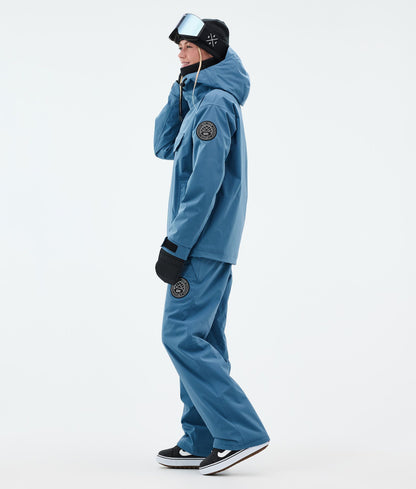 Snowboard Jacket Women Blue Steel