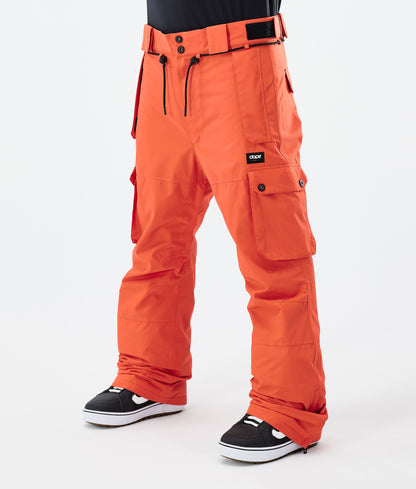 Snowboard Pants Men Paint Orange