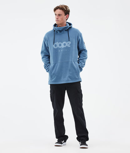 Fleece Hoodie Men Blue Steel
