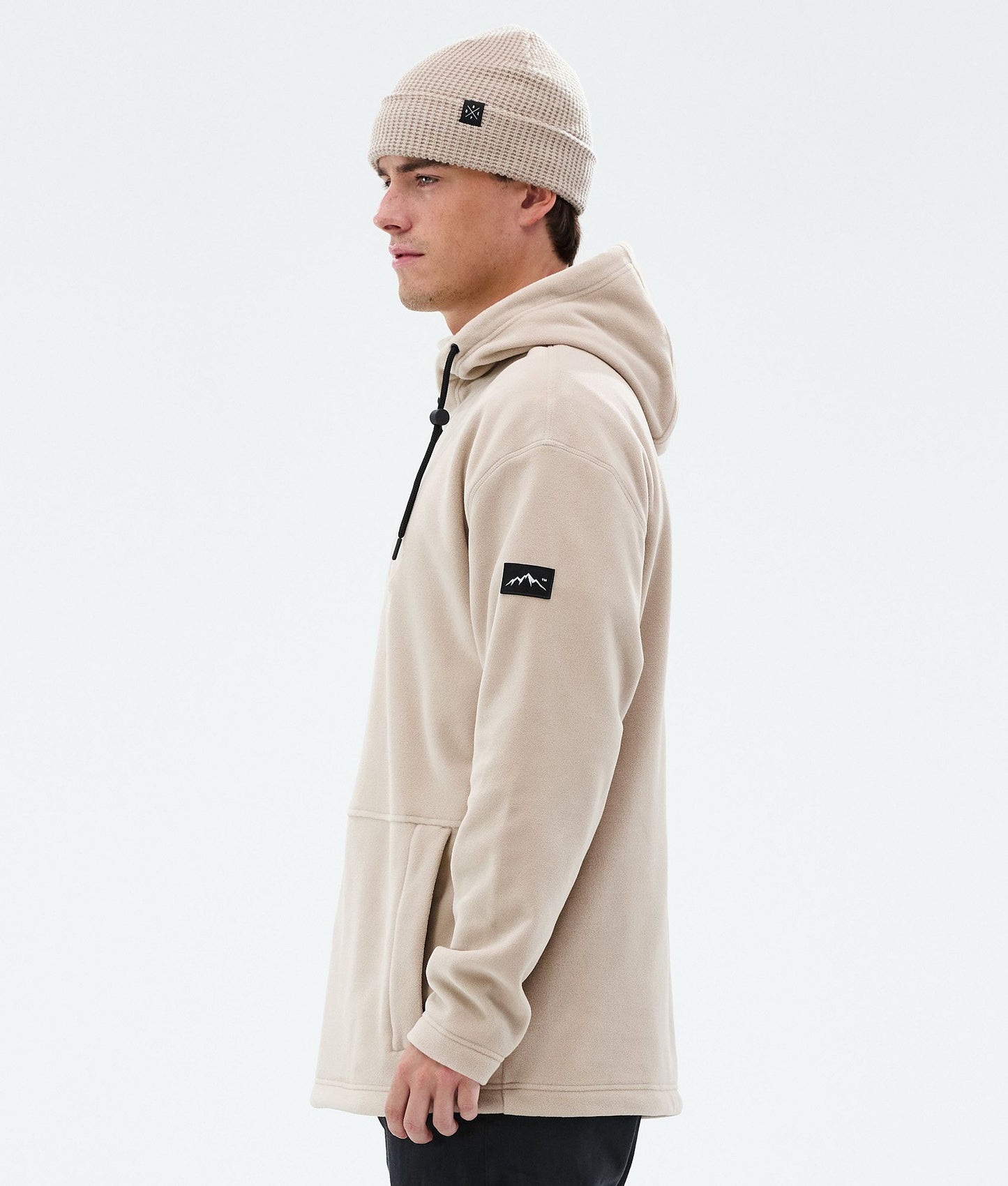Fleece Hoodie Men Sand