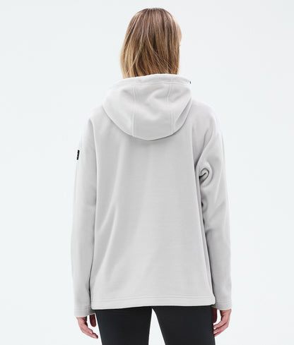 Fleece Hoodie Women Light Grey