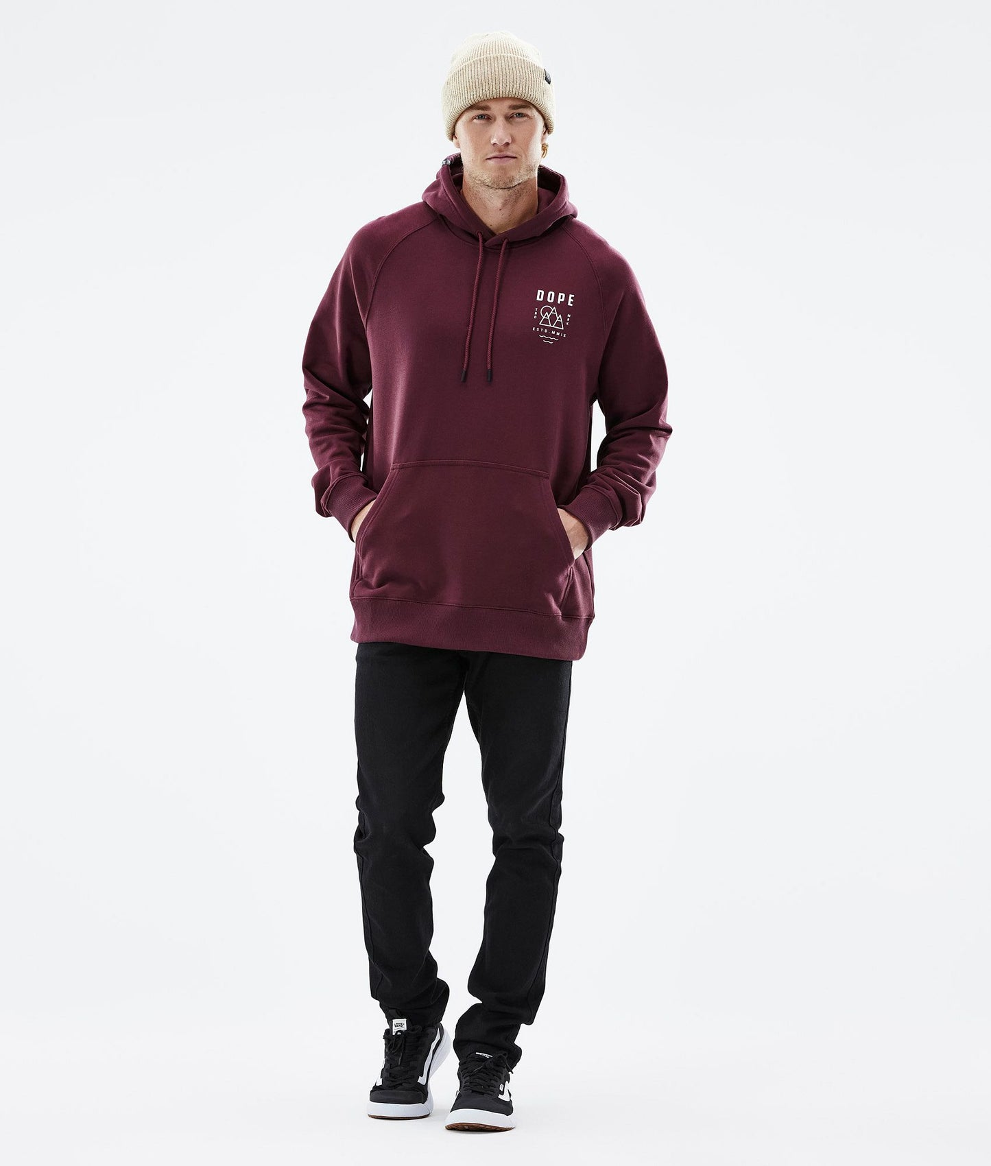 Hoodie Men Summit Burgundy