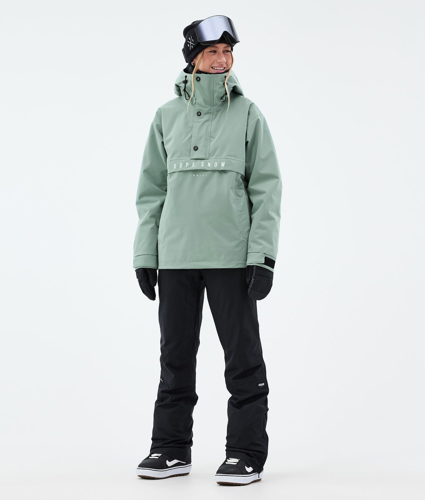 Snowboard Jacket Women Faded Green