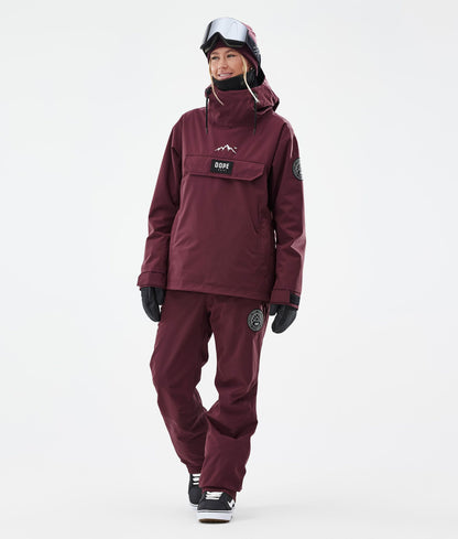 Snowboard Pants Women Burgundy