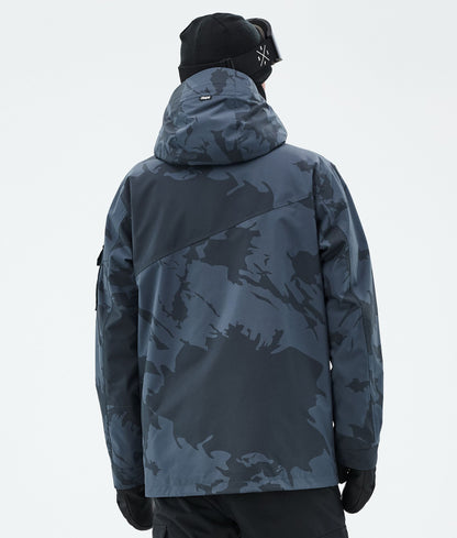 Snowboard Jacket Men Metal Blue Camo