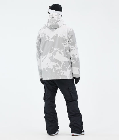 Snowboard Jacket Men Grey Camo