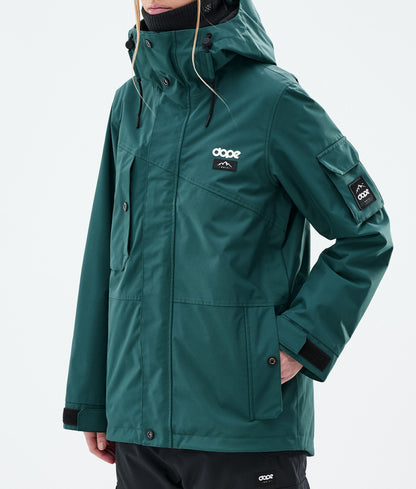Snowboard Jacket Women Bottle Green