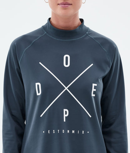 Base Layer Top Women 2X-Up Metal Blue