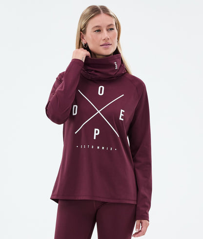 Base Layer Top Women 2X-Up Burgundy