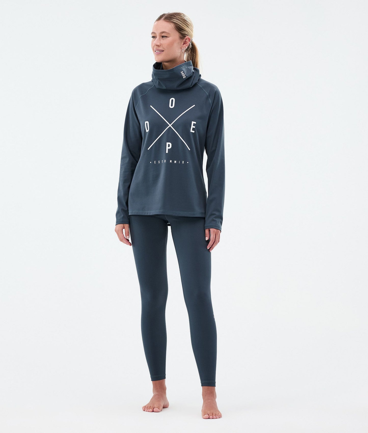 Base Layer Pant Women 2X-Up Metal Blue