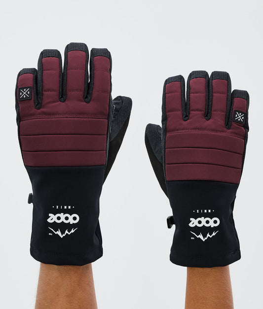 Ski Gloves Burgundy