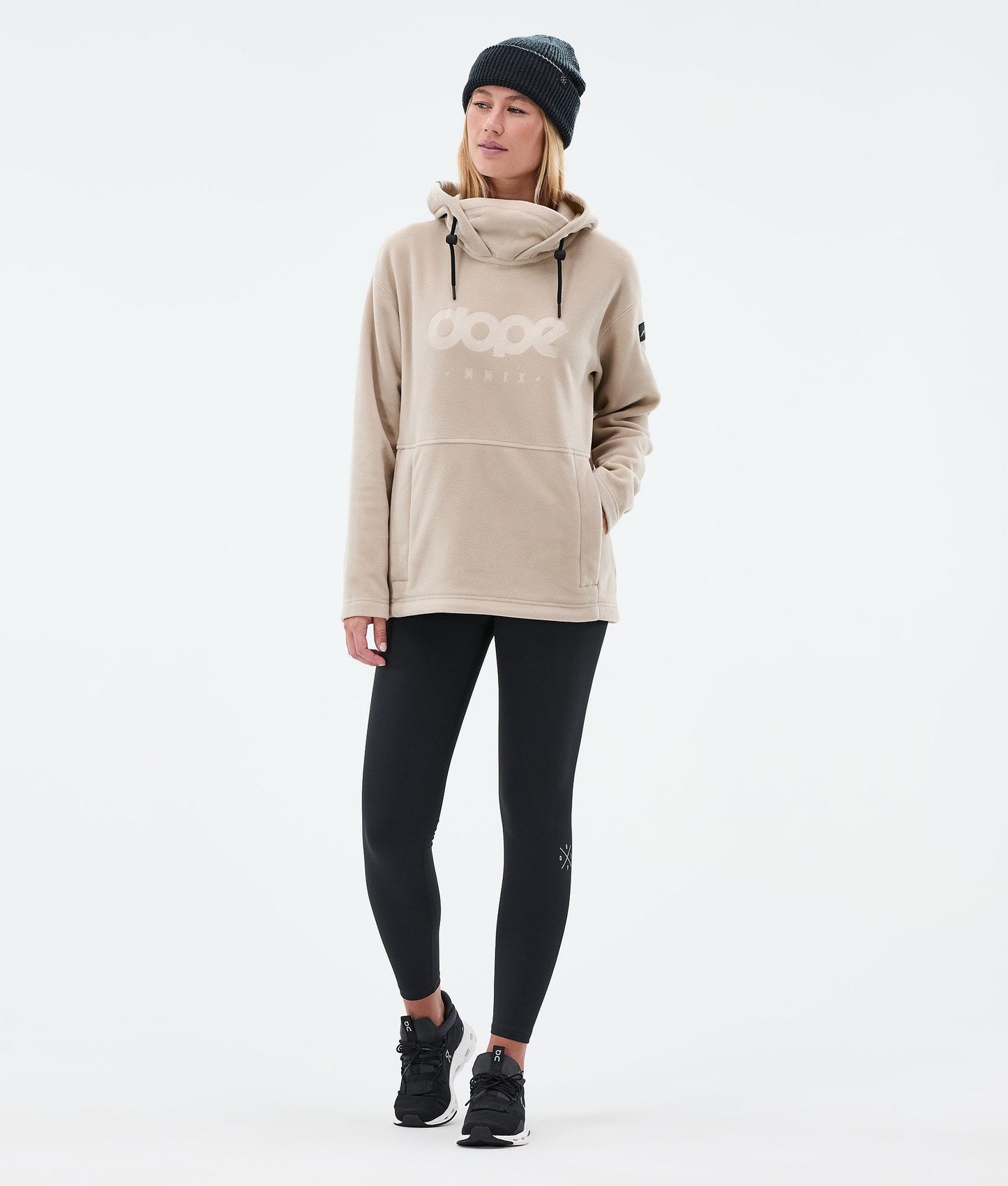 Fleece Hoodie Women Sand