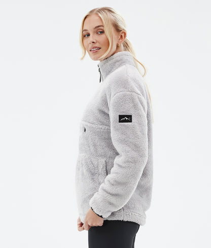 Fleece Sweater Women Light Grey