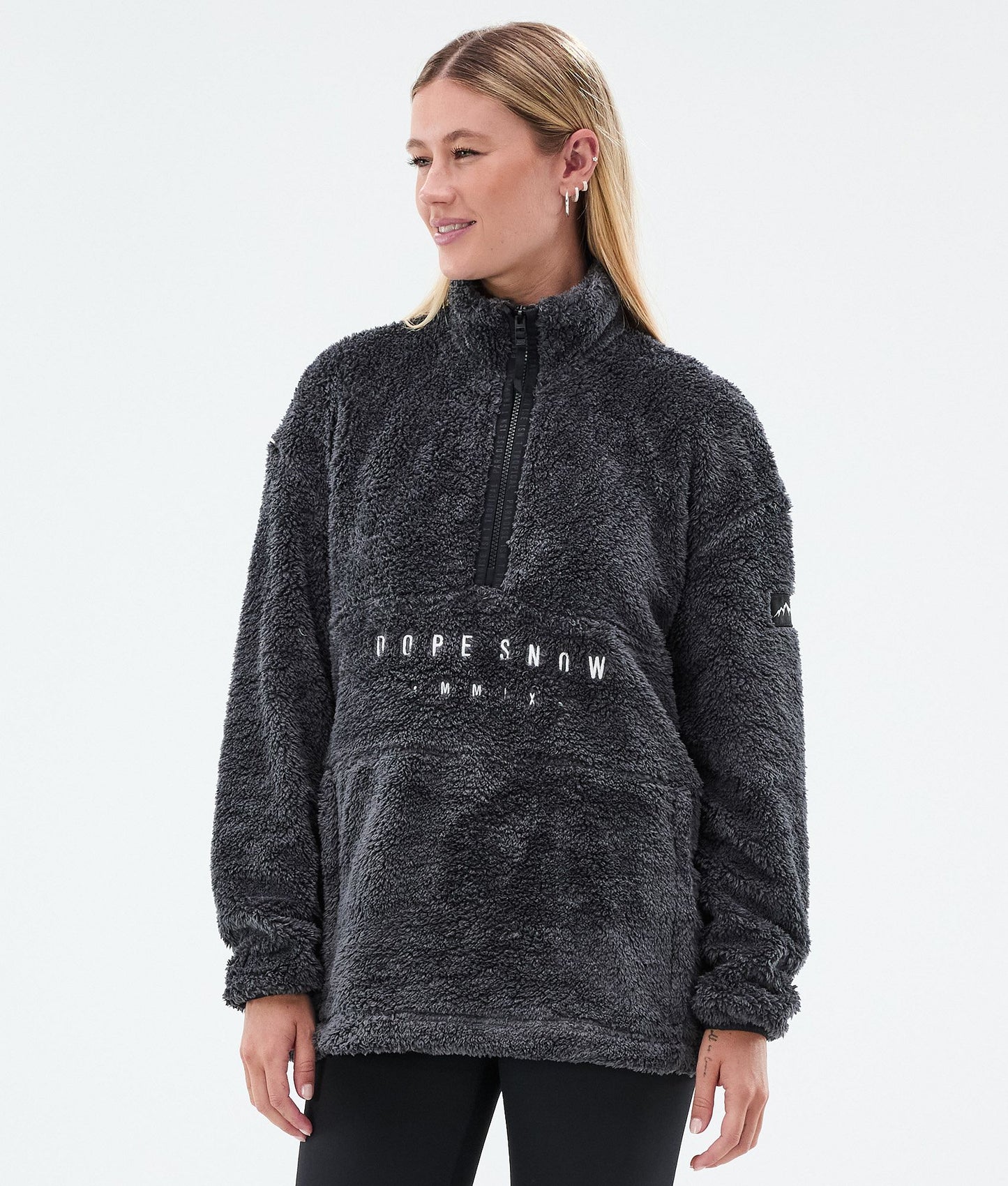 Fleece Sweater Women Light Grey