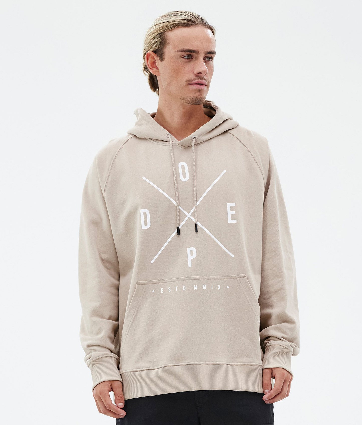 Hoodie Men Silhouette Sand