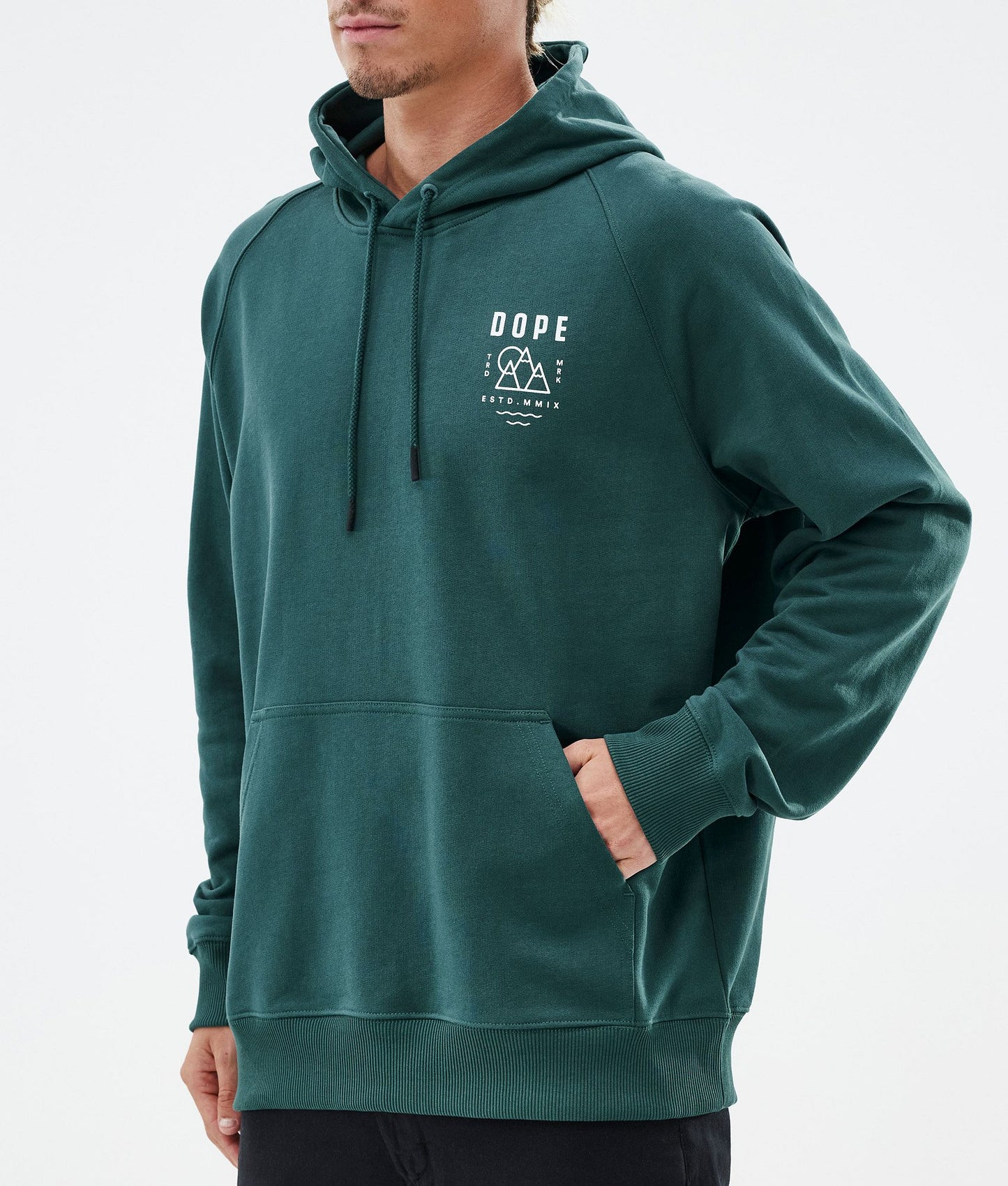 Hoodie Men Summit Bottle Green