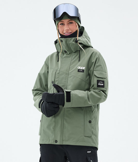 Snowboard Jacket Women Moss Green