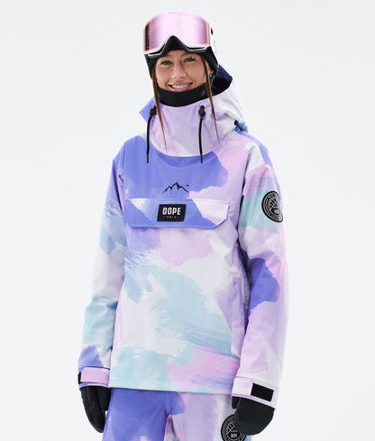 Snowboard Jacket Women Portrait Whitish