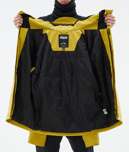 Snowboard Jacket Men Yellow