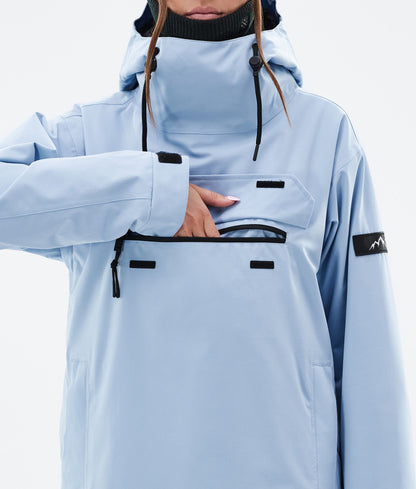 Snowboard Jacket Women Corduroy Light Blue